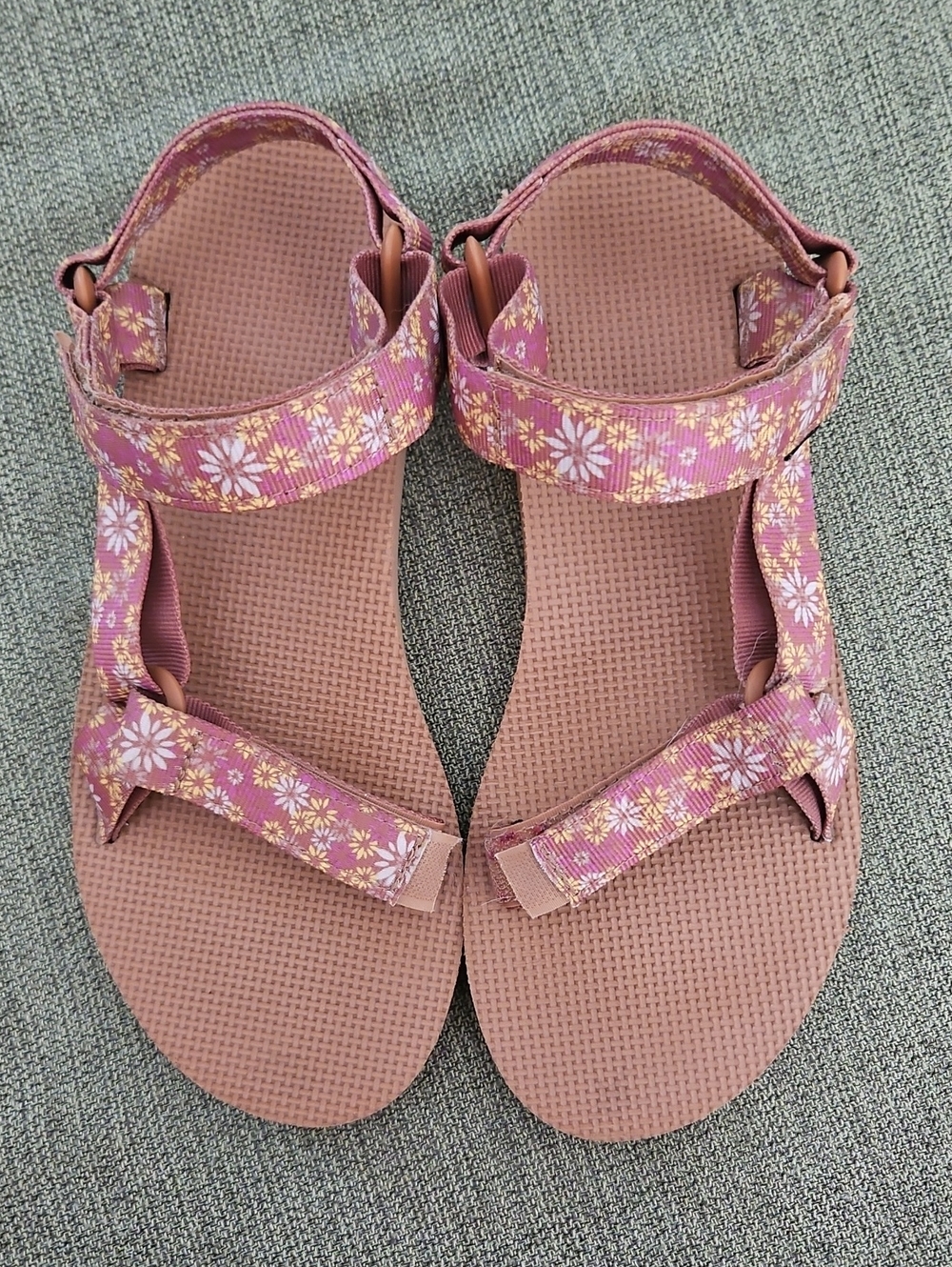 Teva Women's Mauve Pink Floral Strap Sandals